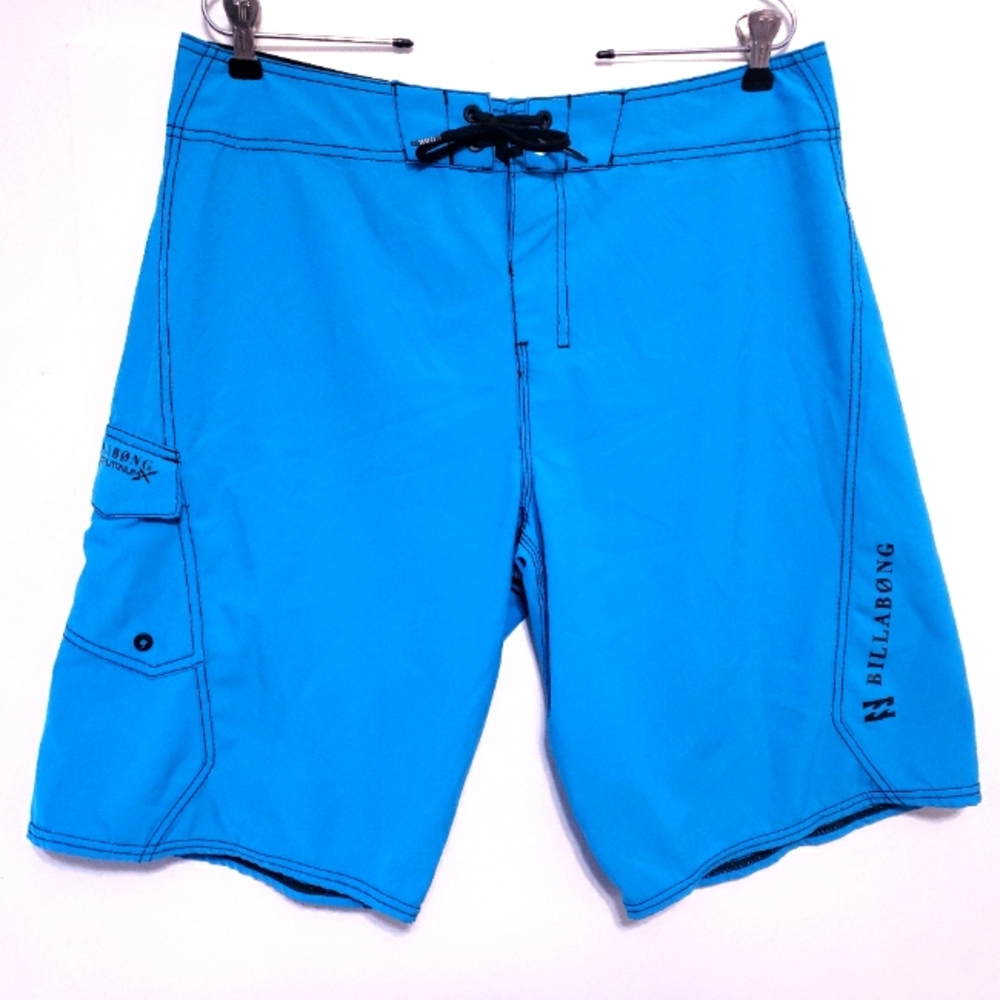 Billabong Sz 34 Platinum Recycler PX3 Teal Shorts
